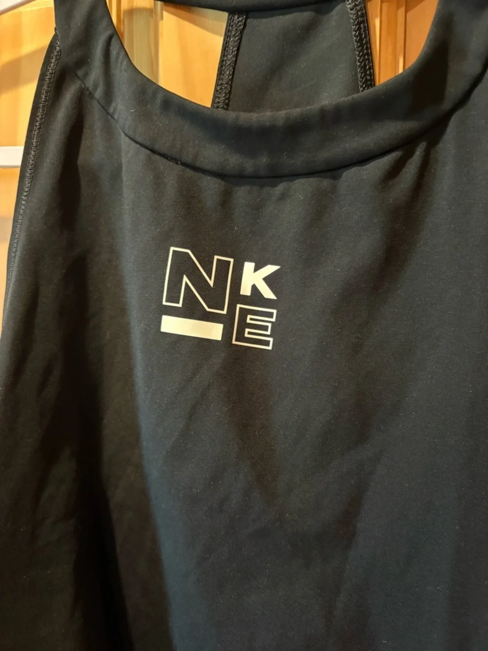 Nike Pro Dri-FIT Women's Cropped Training Tank Top black iron grey size S
